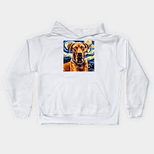 Rhodesian Ridgebacky Night Kids Hoodie